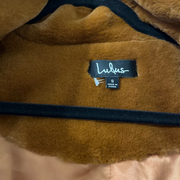 Lulus BROWN FAUX FUR COAT - Picture 3 of 7